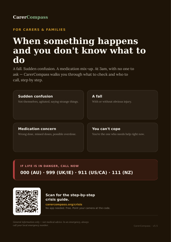 Preview: When something happens crisis poster